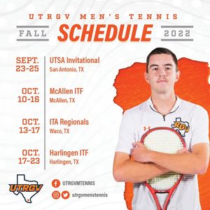Image post by @UTRGVMTENNIS on Facebook