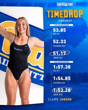 Image post by @pitt_swim_dive on Instagram