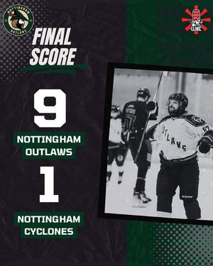 Image post by @nottinghamoutlawsicehockeyclub on Facebook