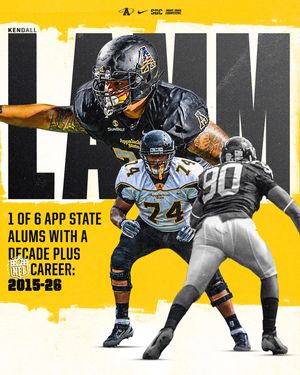 Image post by @appstate_fb on Instagram