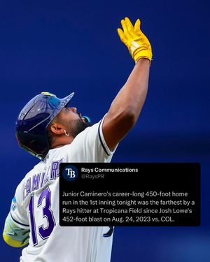Image post by @raysbaseball on Instagram