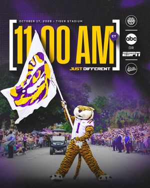 Image post by @LSUfootball on Twitter/X