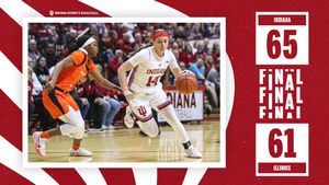 Image post by @IndianaWBB on Twitter