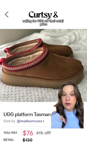 Image post by @curtsyapp on Facebook