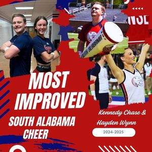 Image post by @southalabama.cheerleading on Facebook