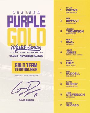 Image post by @LSUbaseball on Twitter