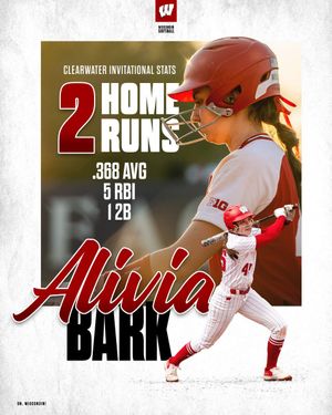 Image post by @BadgerSoftball on Twitter