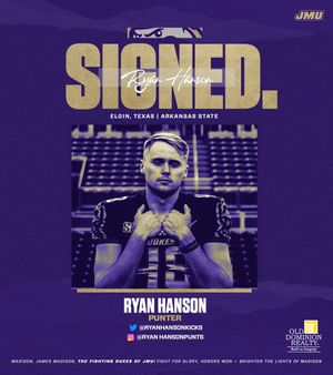 Image post by @JMUFootball on Twitter
