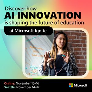 Image post by @MicrosoftEDU on Twitter