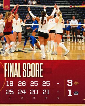 Image post by @iowastatevb on Instagram