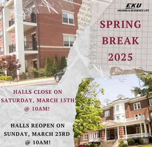 Image post by @EKUHousing on Facebook