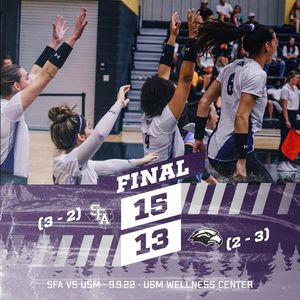 Image post by @sfa_volleyball on Instagram