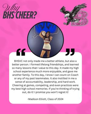 Image post by @bhshawkscheer on Instagram