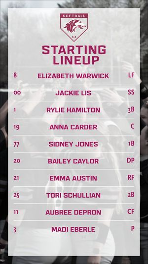 Image post by @SIU_Softball on Twitter