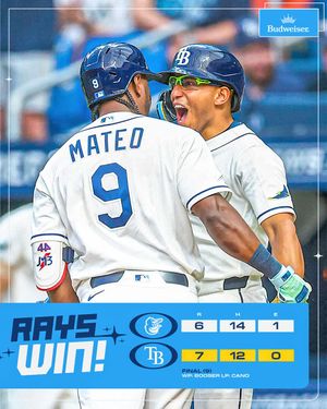 Image post by @RaysBaseball on Twitter