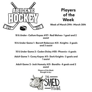 Image post by @AbileneHockey on Facebook