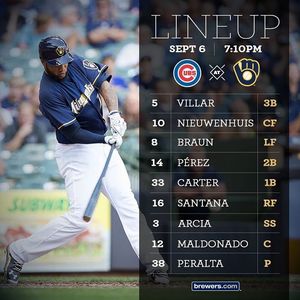 Image post by @brewers on Instagram