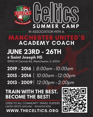 Image post by @TheCelticsSoccerClub on Facebook