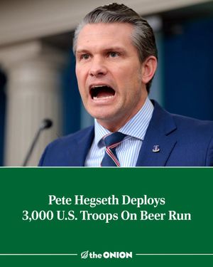 Image post by @theonion on Instagram