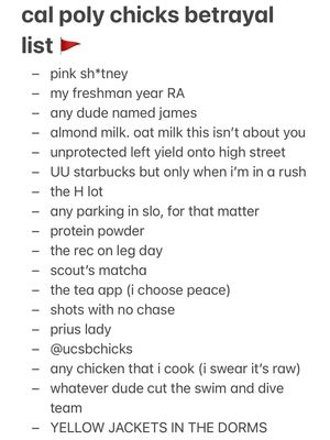 Image post by @calpolychicks on Instagram