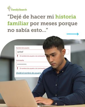Image post by @familysearchesp on Instagram
