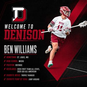 Image post by @denison_lacrosse on Instagram