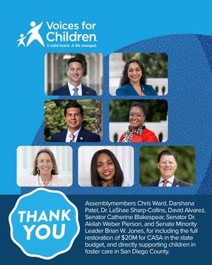 Image post by @VoicesForChildrenSD on Facebook