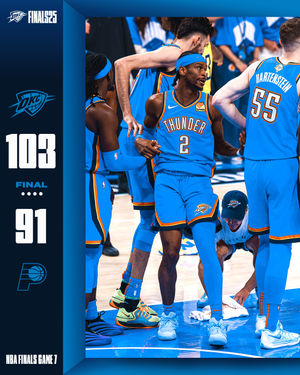 Image post by @okcthunder on Instagram