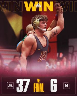 Image post by @gopherwrestling on Instagram