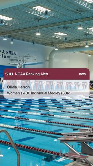 Video post by @SIUSwimDive on Facebook