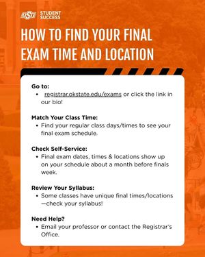 Image post by @Office of Student Success on Facebook