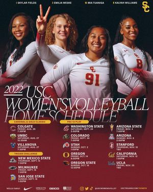 Image post by @uscwomensvolley on Instagram
