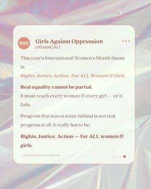 Image post by @girlsagainstoppression on Instagram