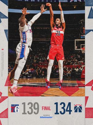 Image post by @WashWizards on Twitter