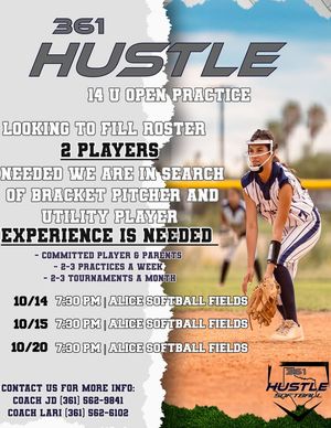 Image post by @361 Hustle Softball on Facebook