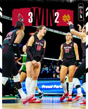 Image post by @ballstatewvb on Instagram