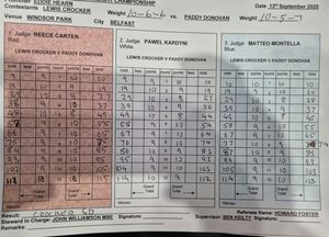 Image post by @MatchroomBoxing on Twitter