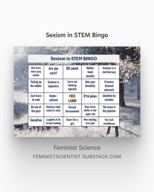 Image post by @feministscience on Instagram