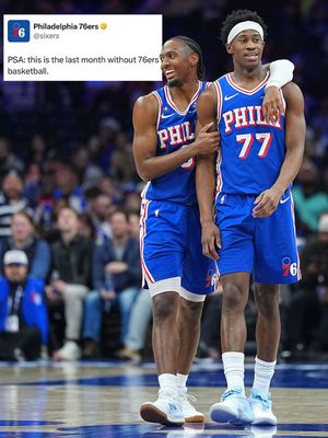 Image post by @sixers on Instagram