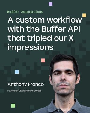 Image post by @buffer on Instagram