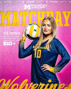 Image post by @umichvball on Instagram