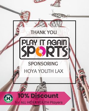 Image post by @Hoya Youth Lacrosse Association on Facebook