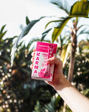 Image post by @drinkkarmawater on Instagram