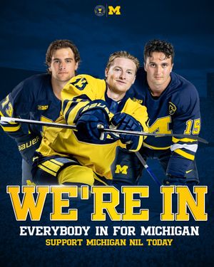 Image post by @umichhockey on Instagram