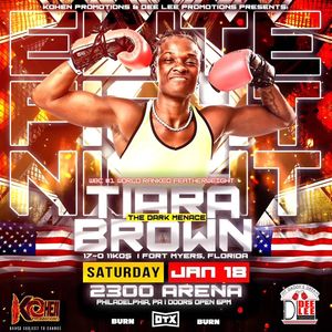 Image post by @tiarabrownboxing on Instagram