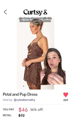 Image post by @curtsyapp on Facebook