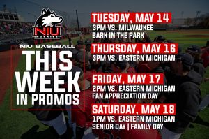 Image post by @NIU_Baseball on Twitter