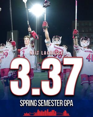 Image post by @njitmlax on Facebook