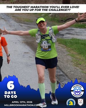 Image post by @millbrookmarathon on Facebook