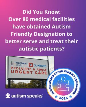 Image post by @autismspeaks on Instagram